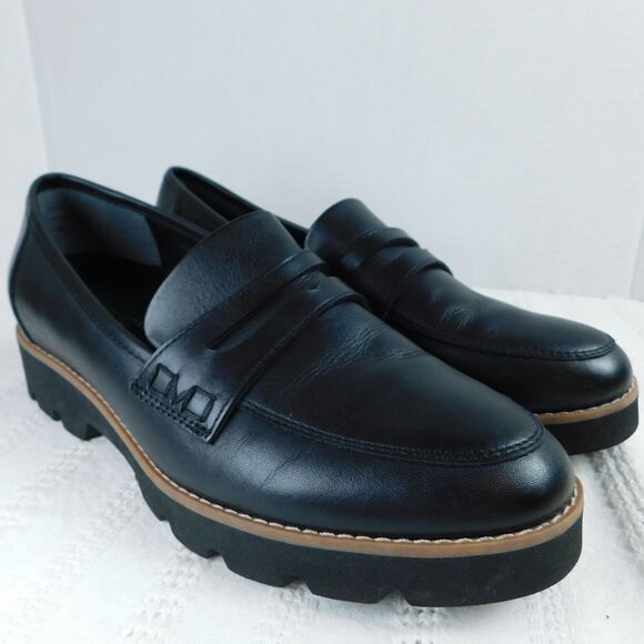 Vionic Women's Cheryl II Loafers Black 7.5 (fits like 7)  Leather Comfort MINT! - Picture 13 of 14